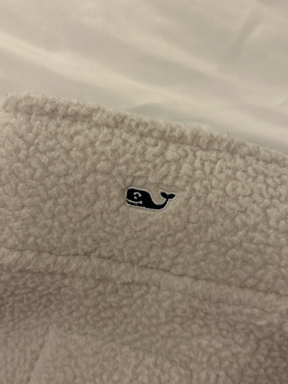 Vineyard Vines Girls Cream Sherpa Vest - Picture 6 of 8